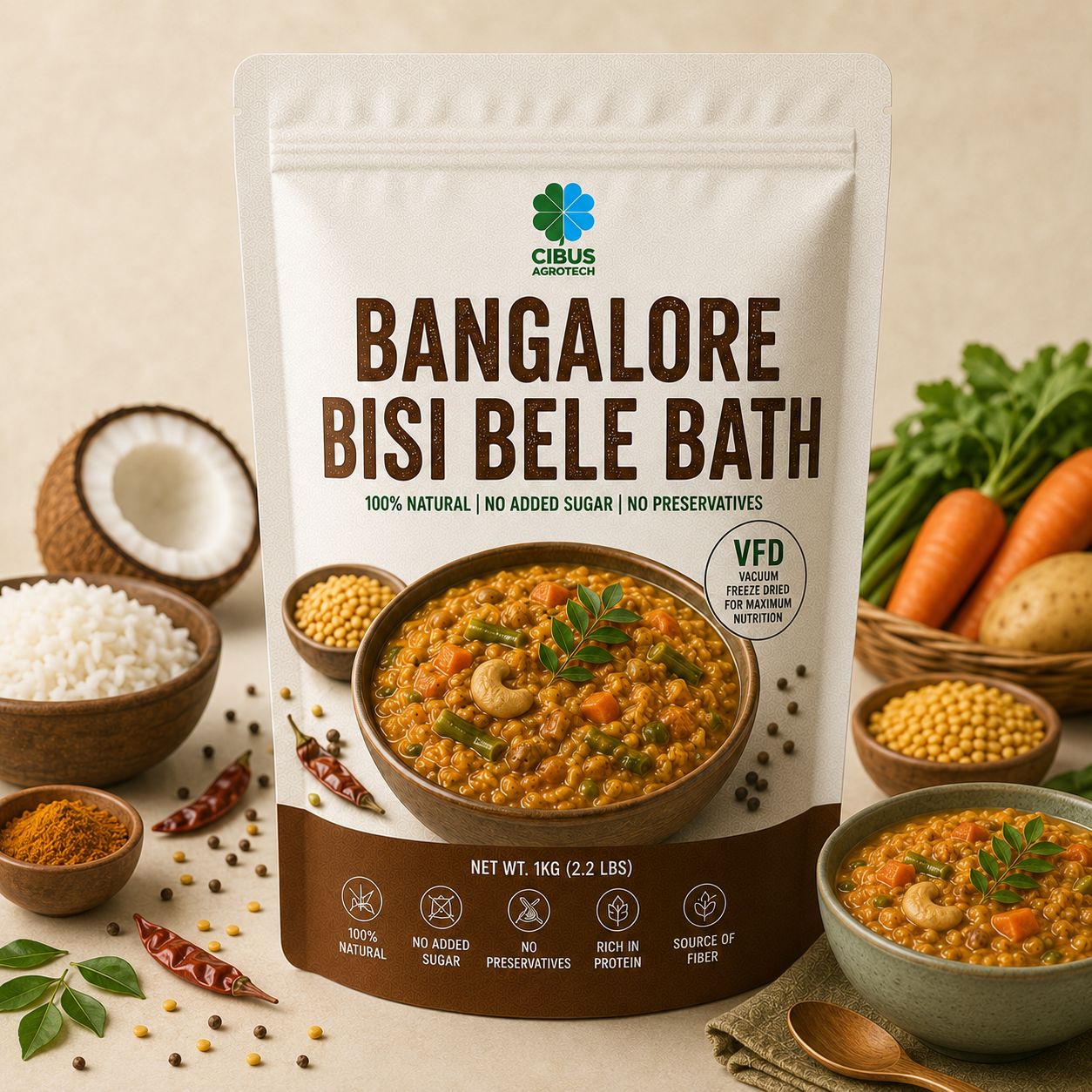 Bangalore Bisi Bele Bath from CIBUS AGROTECH Bangalore Bisi Bele Bath from CIBUS AGROTECH