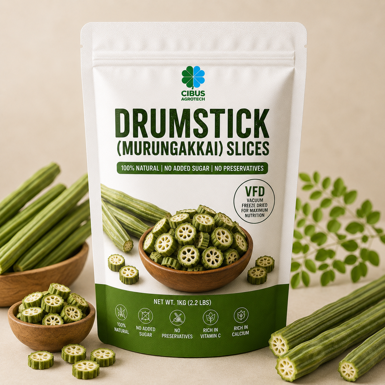 Drumstick Slices from CIBUS AGROTECH Drumstick Slices from CIBUS AGROTECH