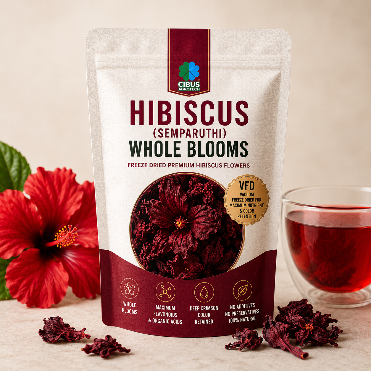 HIBISCUS freeze dried from CIBUS AGROTECH HIBISCUS freeze dried from CIBUS AGROTECH